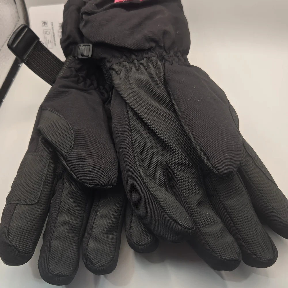 Ozark Trail Black and Pink Kids Insulated Winter Gloves